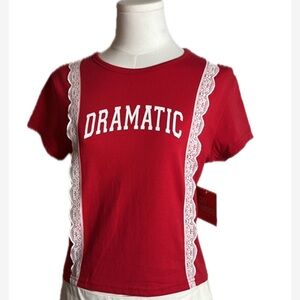 Red Graphic Short Sleeve Tee